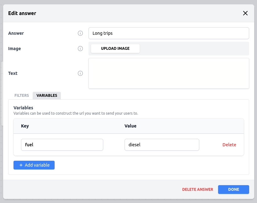 Qonfi - Cars example - edit answer Long trips