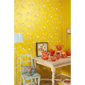 Pip Studio Early Bird Vliesbehang Geel