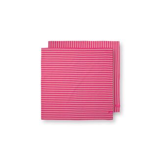 Pip Studio Stripes Set/2 Theedoeken Roze