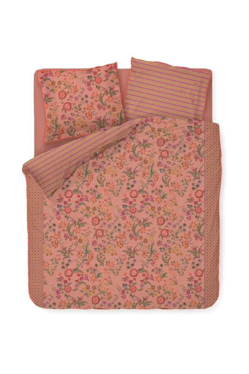 Pip Studio Dekbedovertrekset Coco Flower Koraal 260x200/220cm