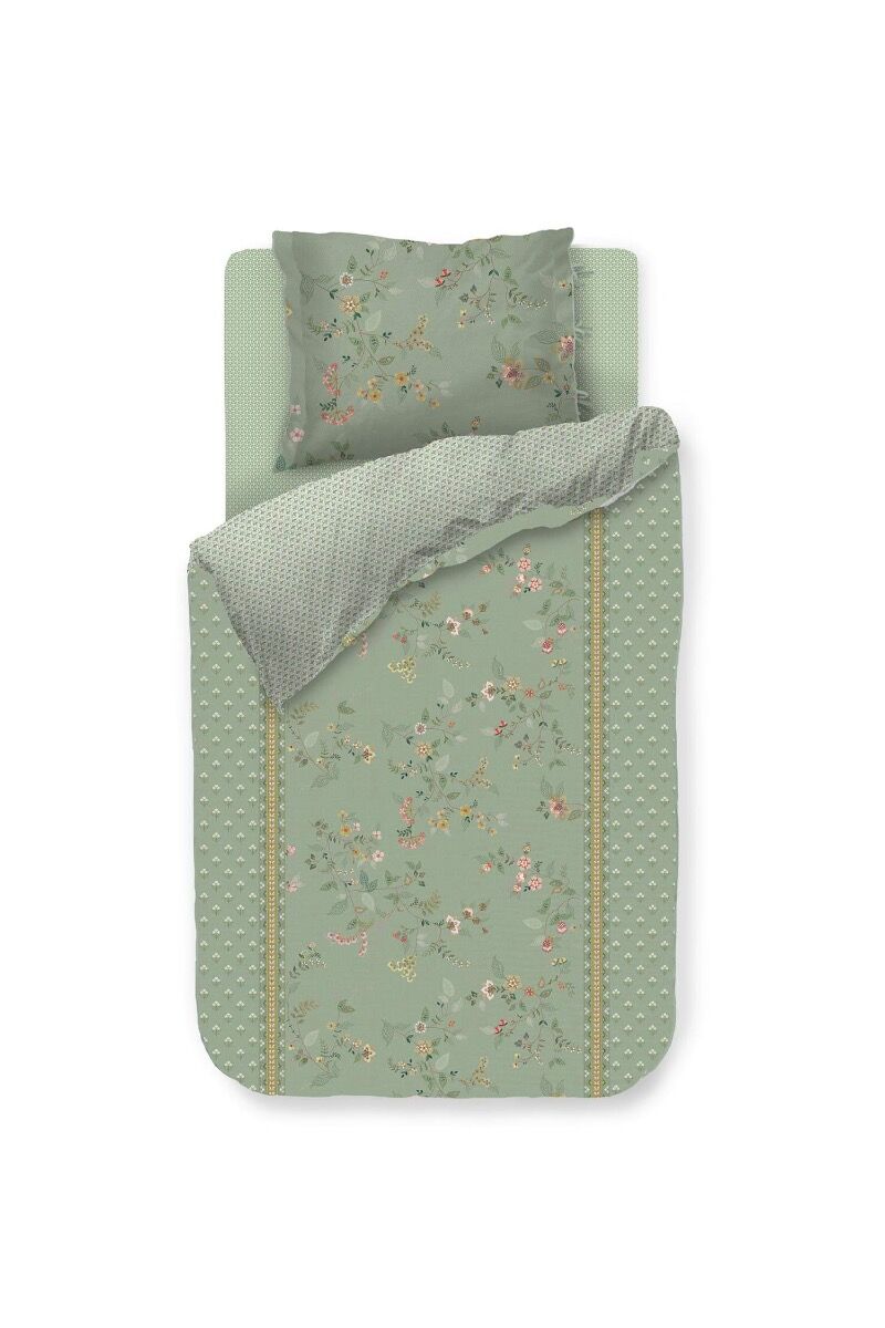 Pip Studio Dekbedovertrekset Kili Flower Groen 140x200/220cm - 329368