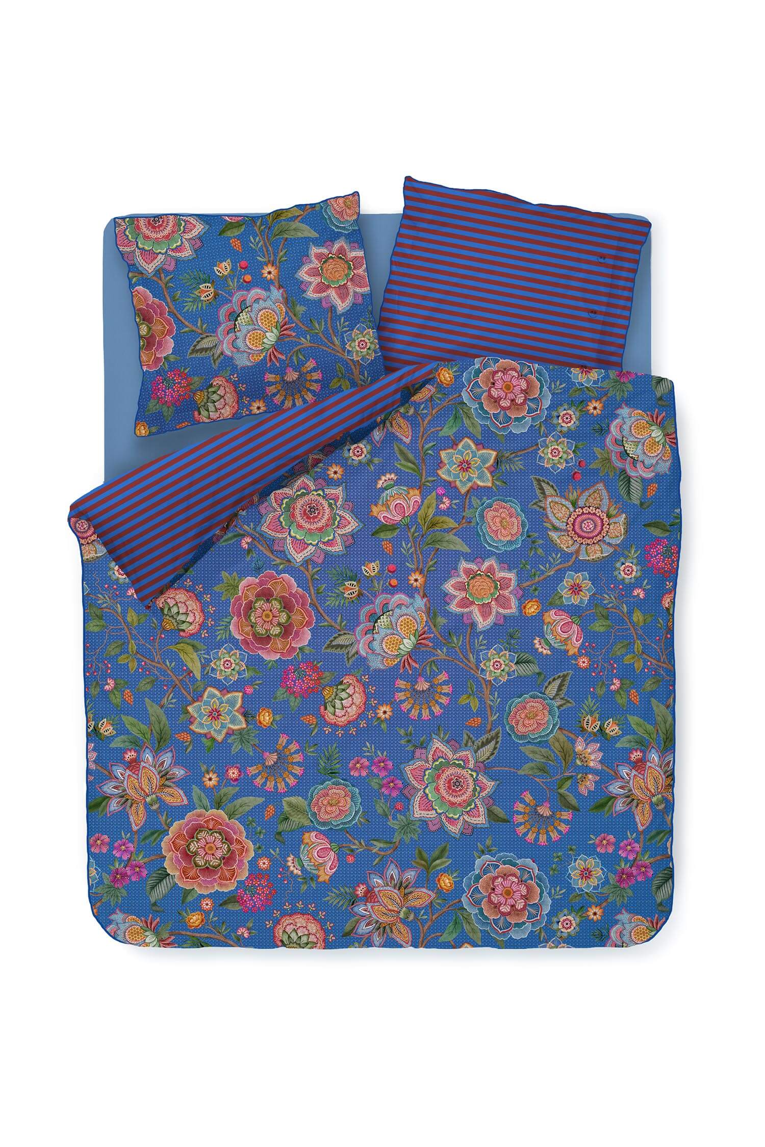 Pip Studio Dekbedovertrekset Bombay Bold Donkerblauw 260x200cm/220cm - 335768