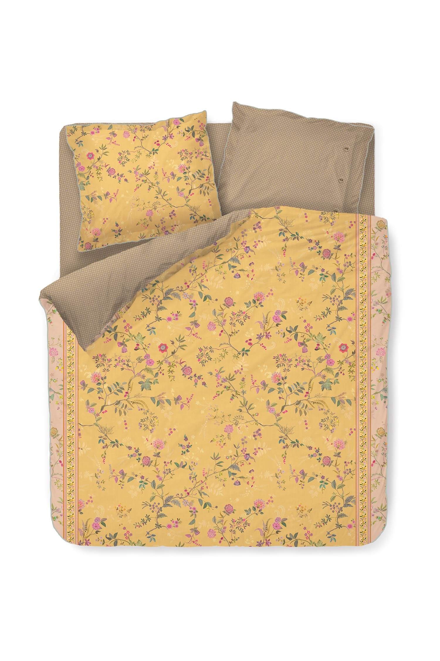 Pip Studio Duvet Cover Set Bodhi Flower Yellow 155x220cm - 335740