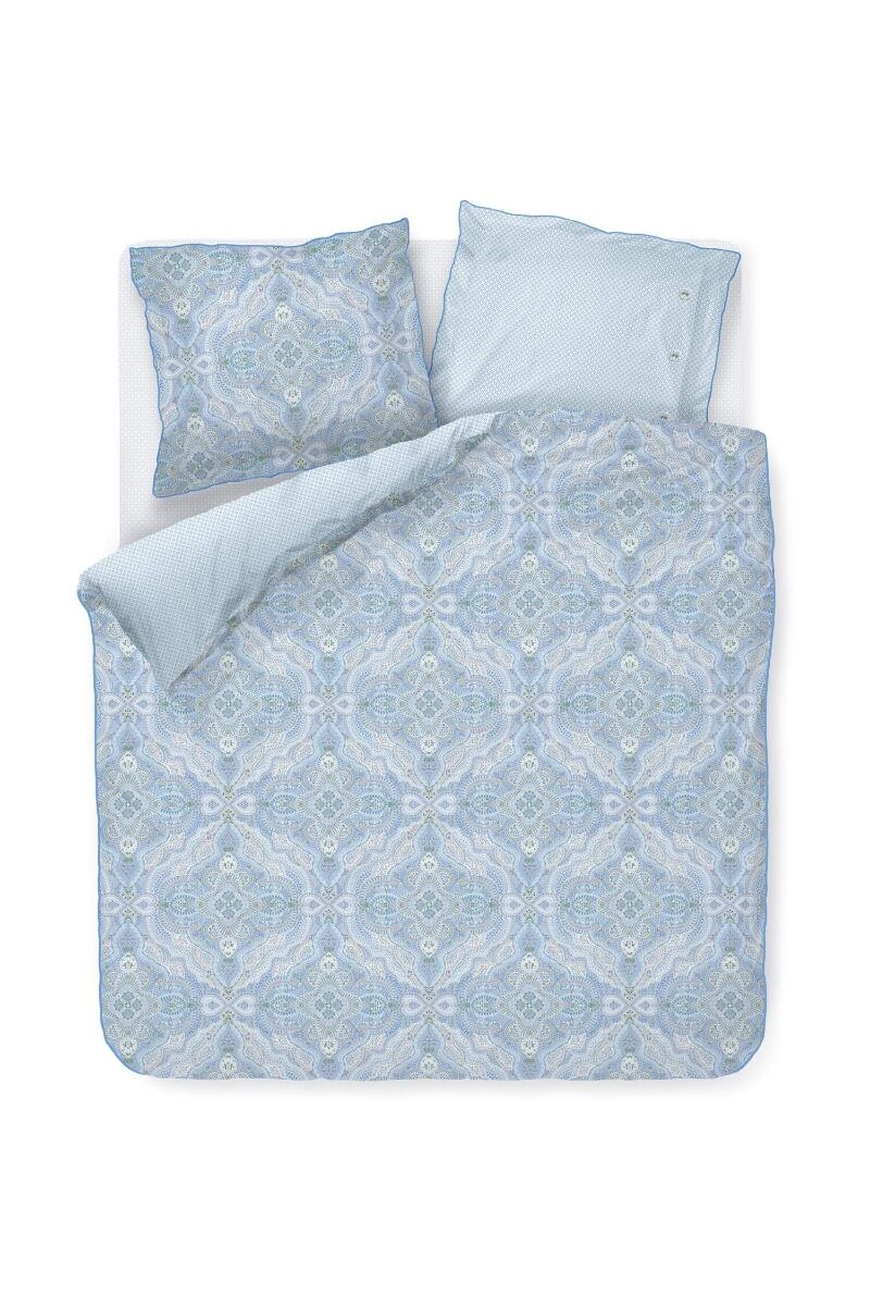 Pip Studio Dekbedovertrekset Moon Flower Lichtblauw 240x200/220cm