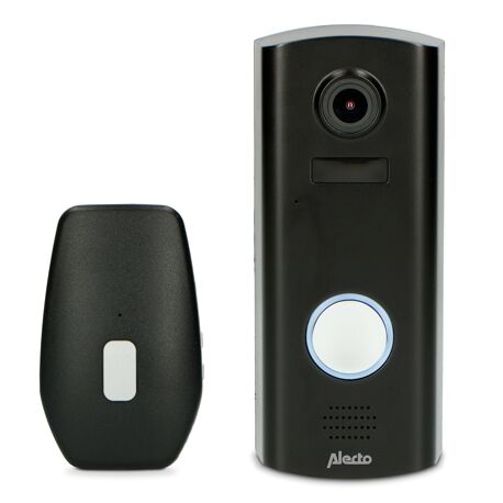 Alecto DVC600IP - Video deurbel met camera en wifi - Zwart