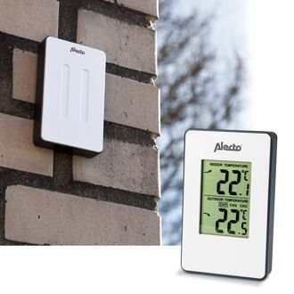 Alecto WS-1050 - Weerstation met draadloze buitensensor, wit