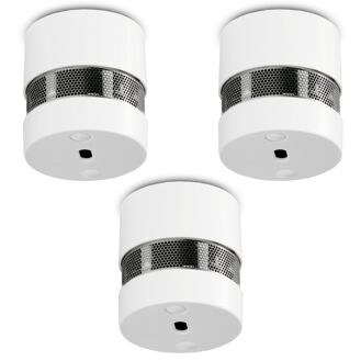 Alecto SA-201 TRIPLE - Mini rookmelder met 10 jaar sensor en batterij, 3-pack