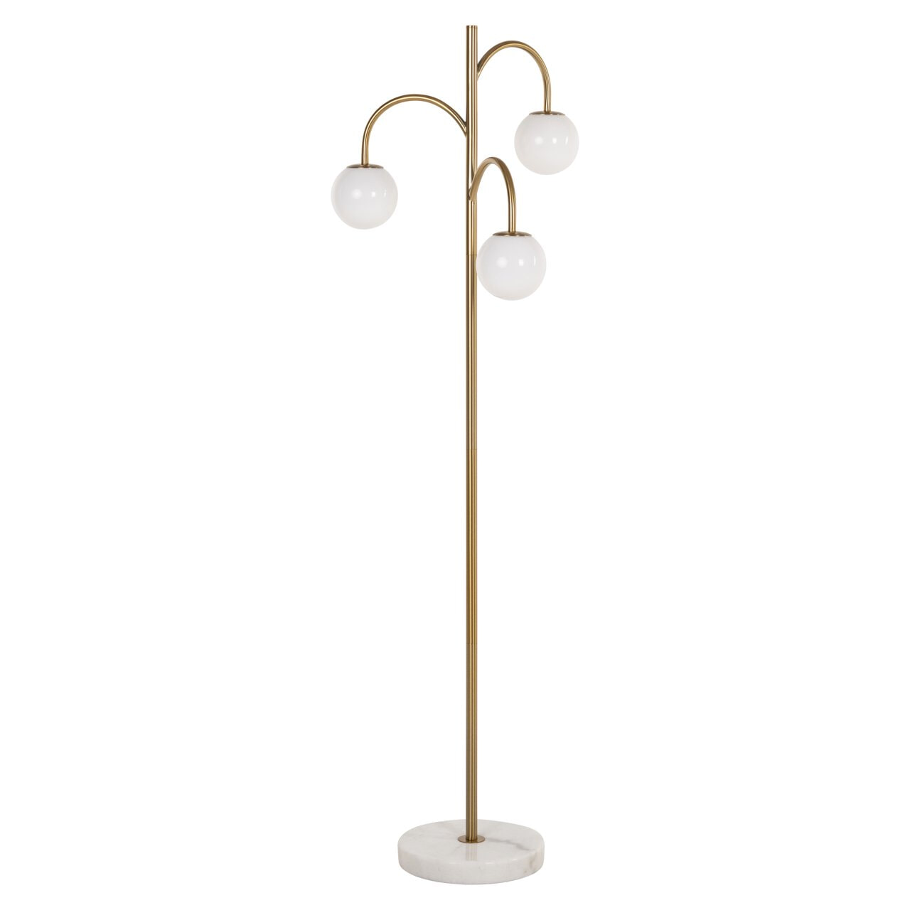 Richmond Vloerlamp Janou 3-lamps, 154cm hoog - Goud - 8721009414446