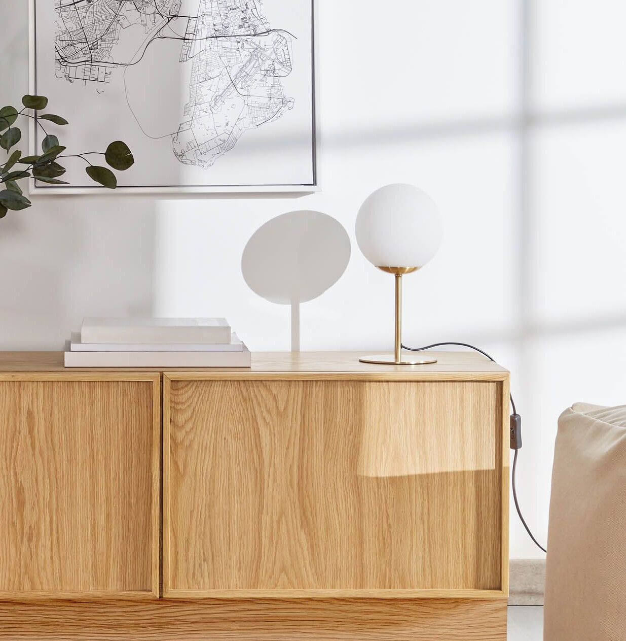 Kave Home Tafellamp Mahala - Goud - 8433840605333