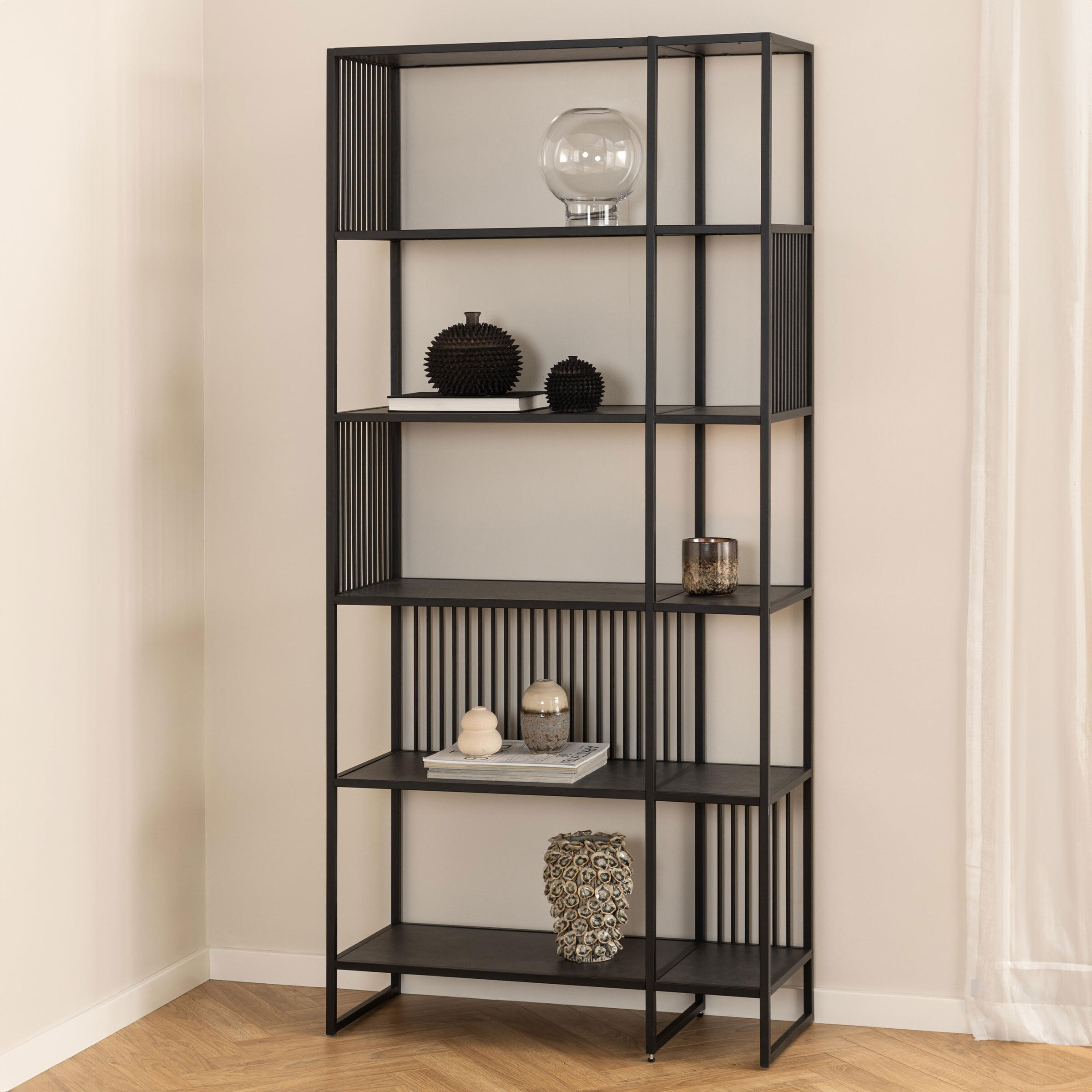 Bendt Wandrek Esme Marmerlook, 185 x 85cm - Zwart - 5713941336644