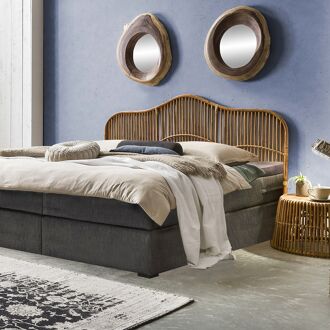 Artistiq Hoofdbord Crysti Rotan, 200 x 120cm - Bruin - 4055195002427