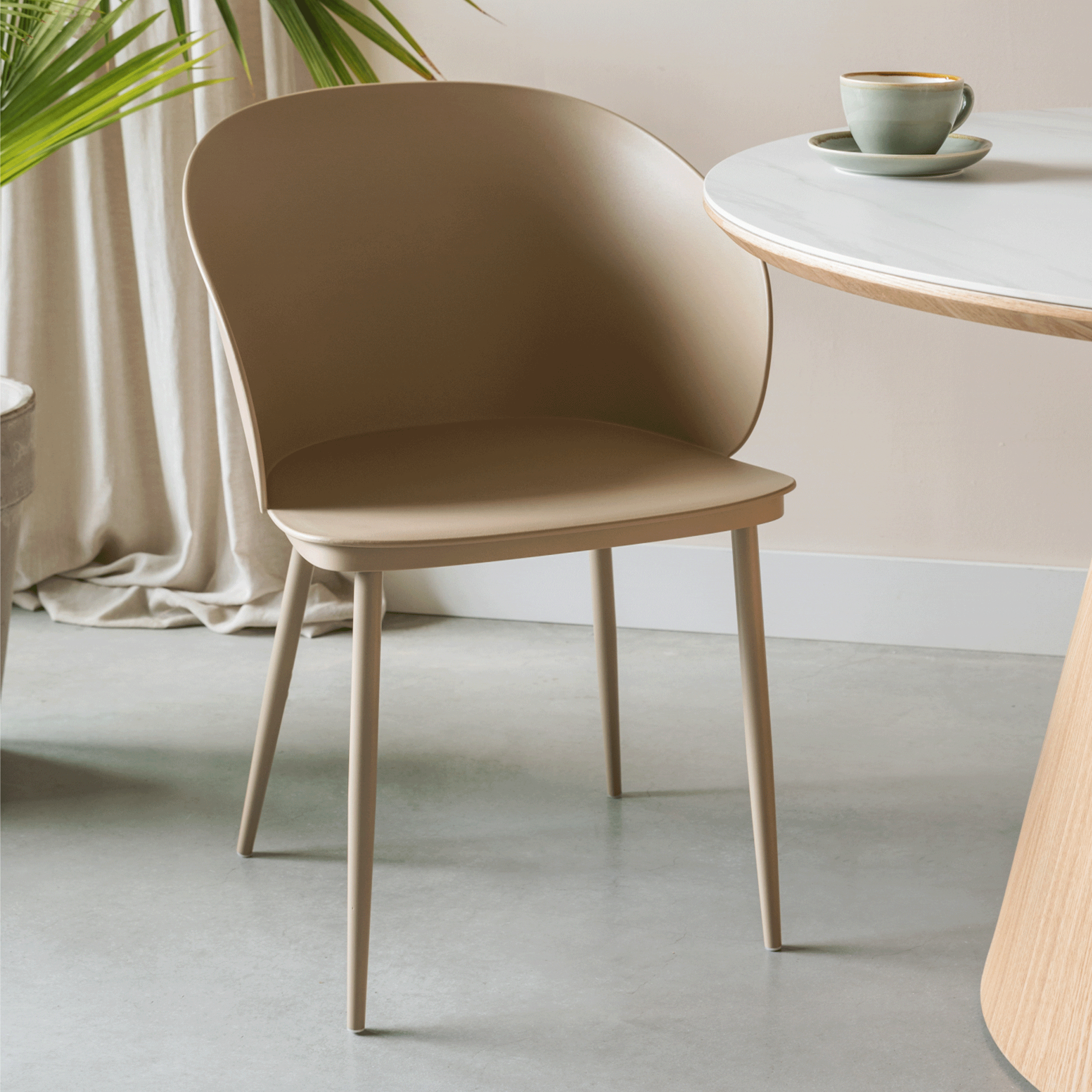 ZILT Eetkamerstoel Raiford - Beige - 9504991764886