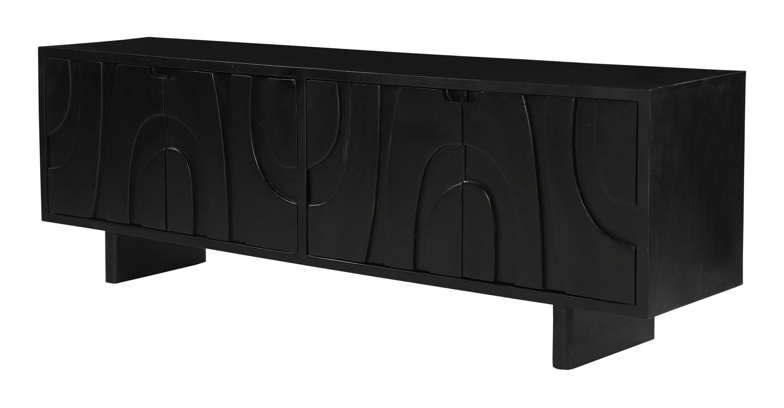 Artistiq TV-meubel Elisebeth Mangohout, 180cm - Zwart - 4055195147050