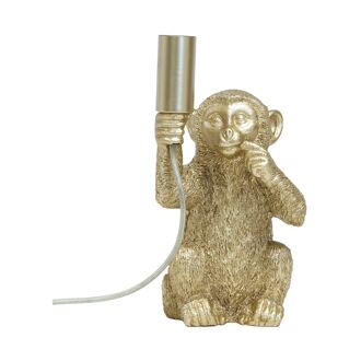 Light & Living Tafellamp Monkey 23cm - Mat Goud - 8717807605377