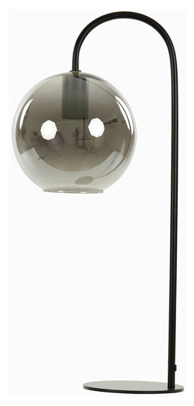 Light & Living Tafellamp Subar Glas, 60cm - Zwart - 8717807636739