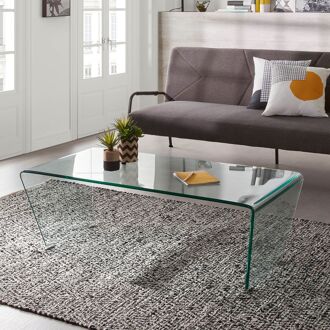 Kave Home glazen salontafel Burano, 120 x 60cm - Transparant - 8433840375724
