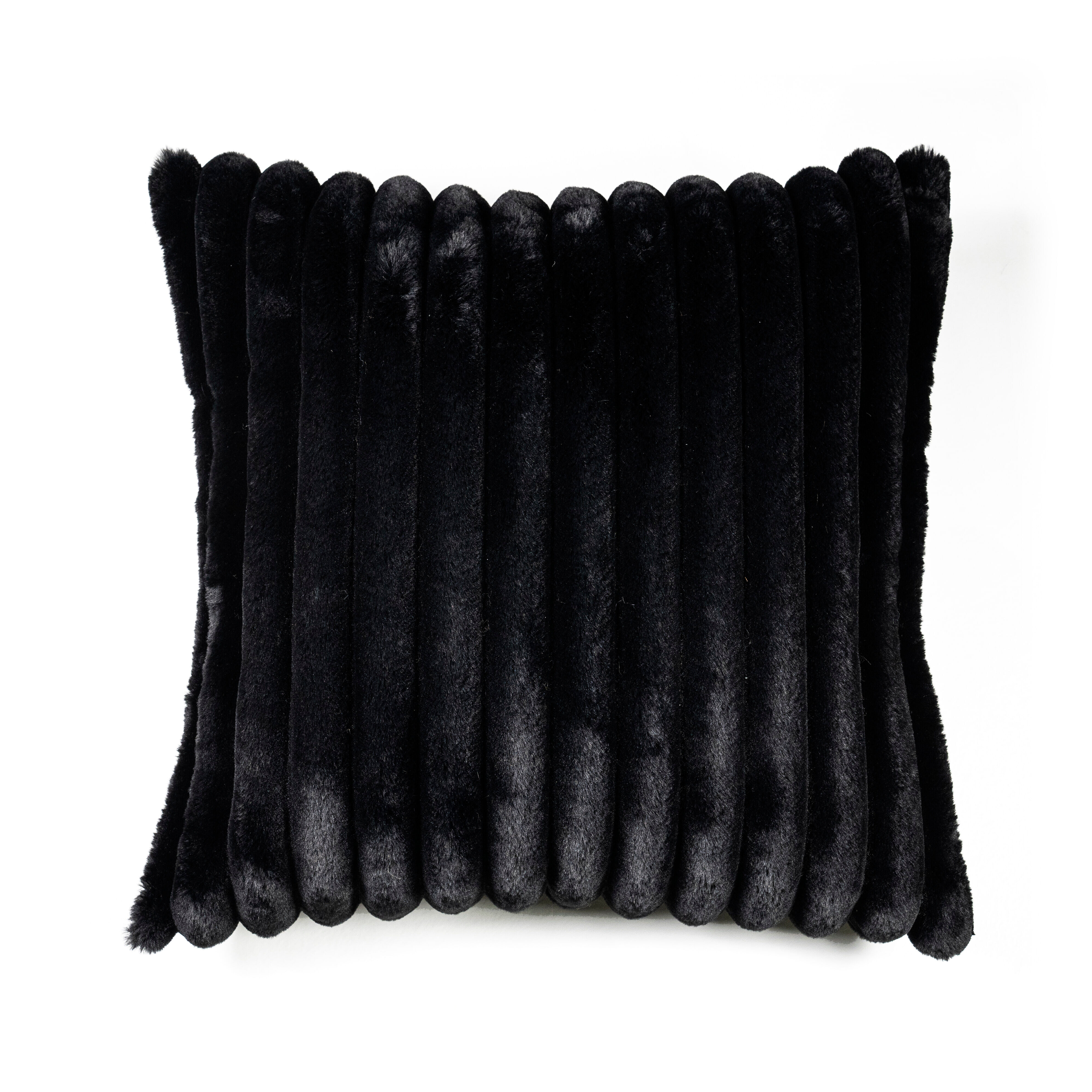 By-Boo Kussen Wuzzy 50 x 50cm - Zwart - 8719743438057