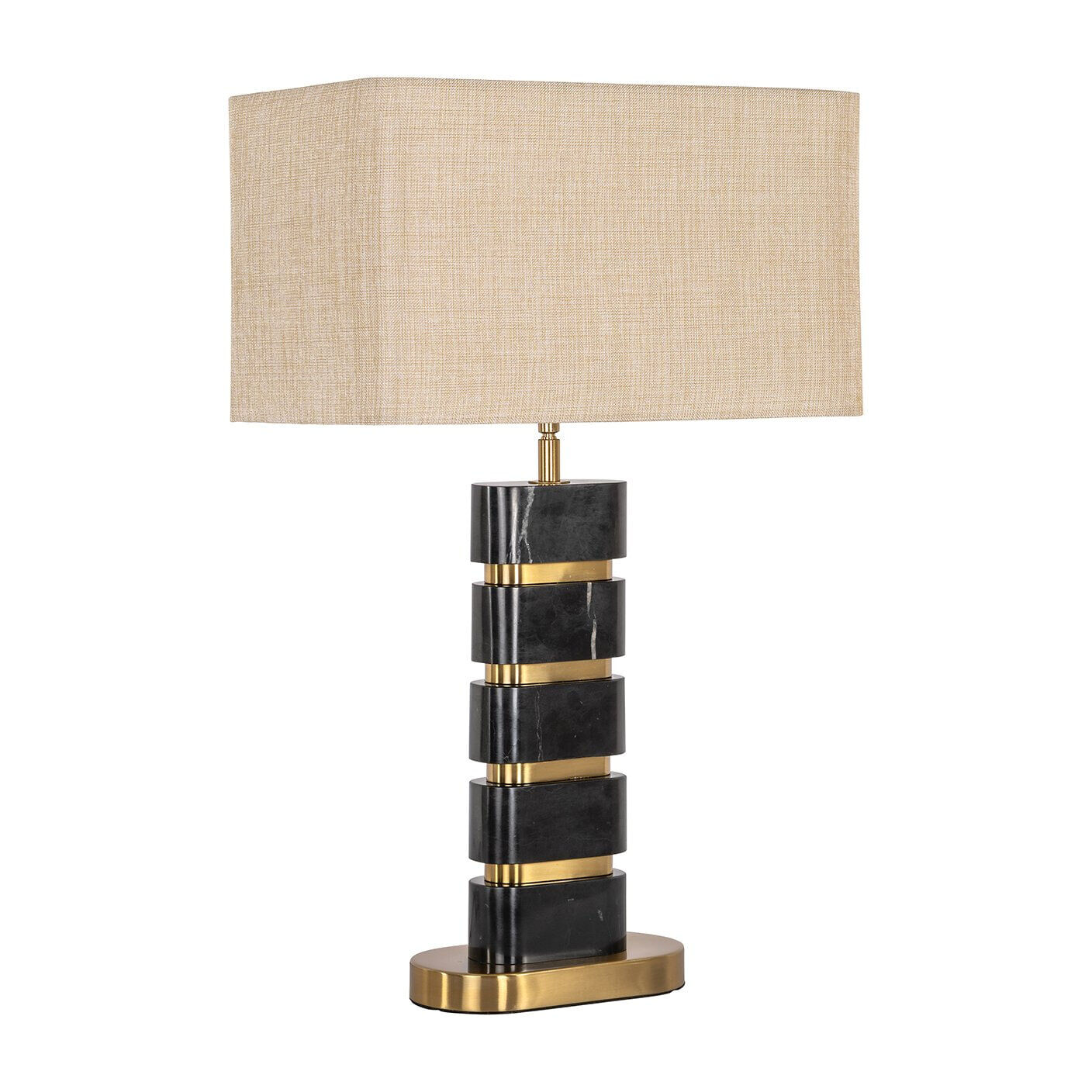 Richmond Tafellamp Levina Marmer - Zwart - 8721009413043