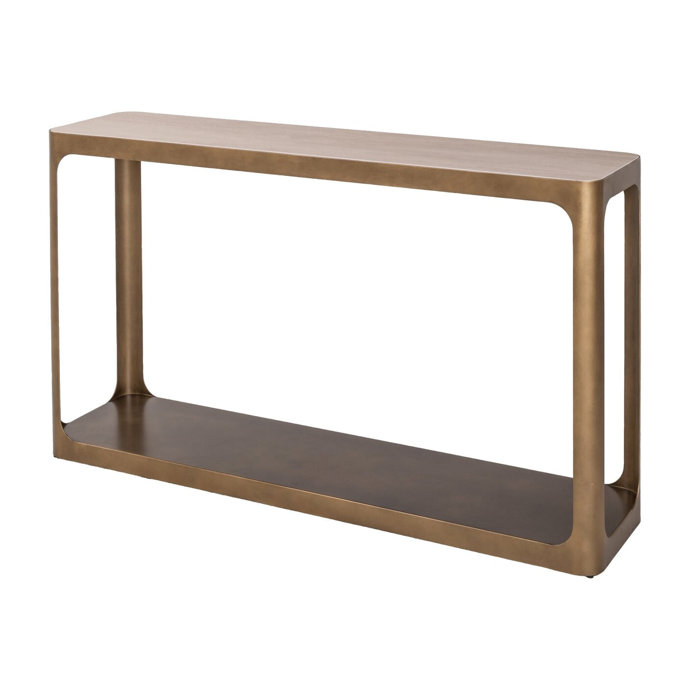 Richmond Sidetable Claridge Keramiek/Glas en ijzer, 140cm - Zand - 8721009419083