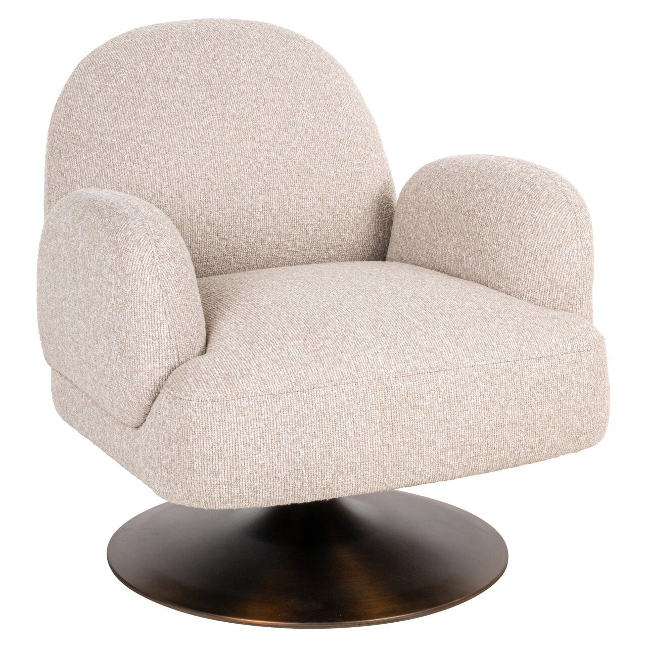 Richmond Draaifauteuil Kagney Bouclé - Bisque - 8721009422410