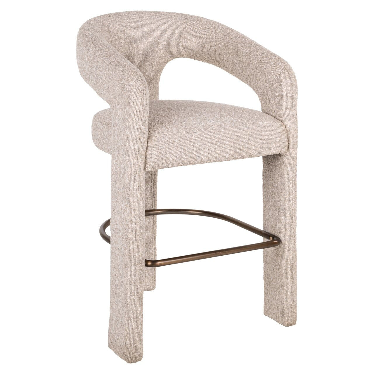 Richmond Barkruk Belle Bouclé - Crème (zithoogte 66cm) - 8721009422984