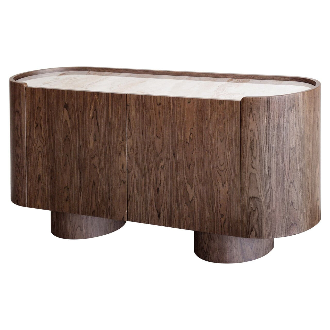 Richmond Ovaal Dressoir Callahan Keramiek, 160cm - Bruin - 8721009423097