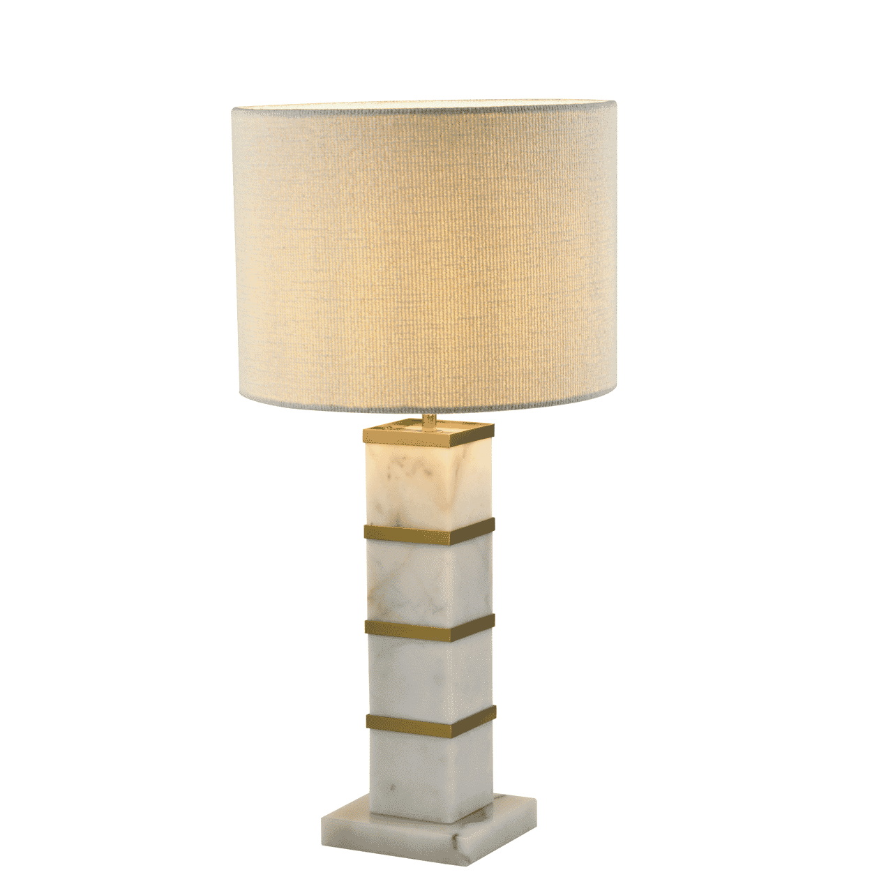 Richmond Tafellamp Celinae Marmer en ijzer - Wit - 8721009427064