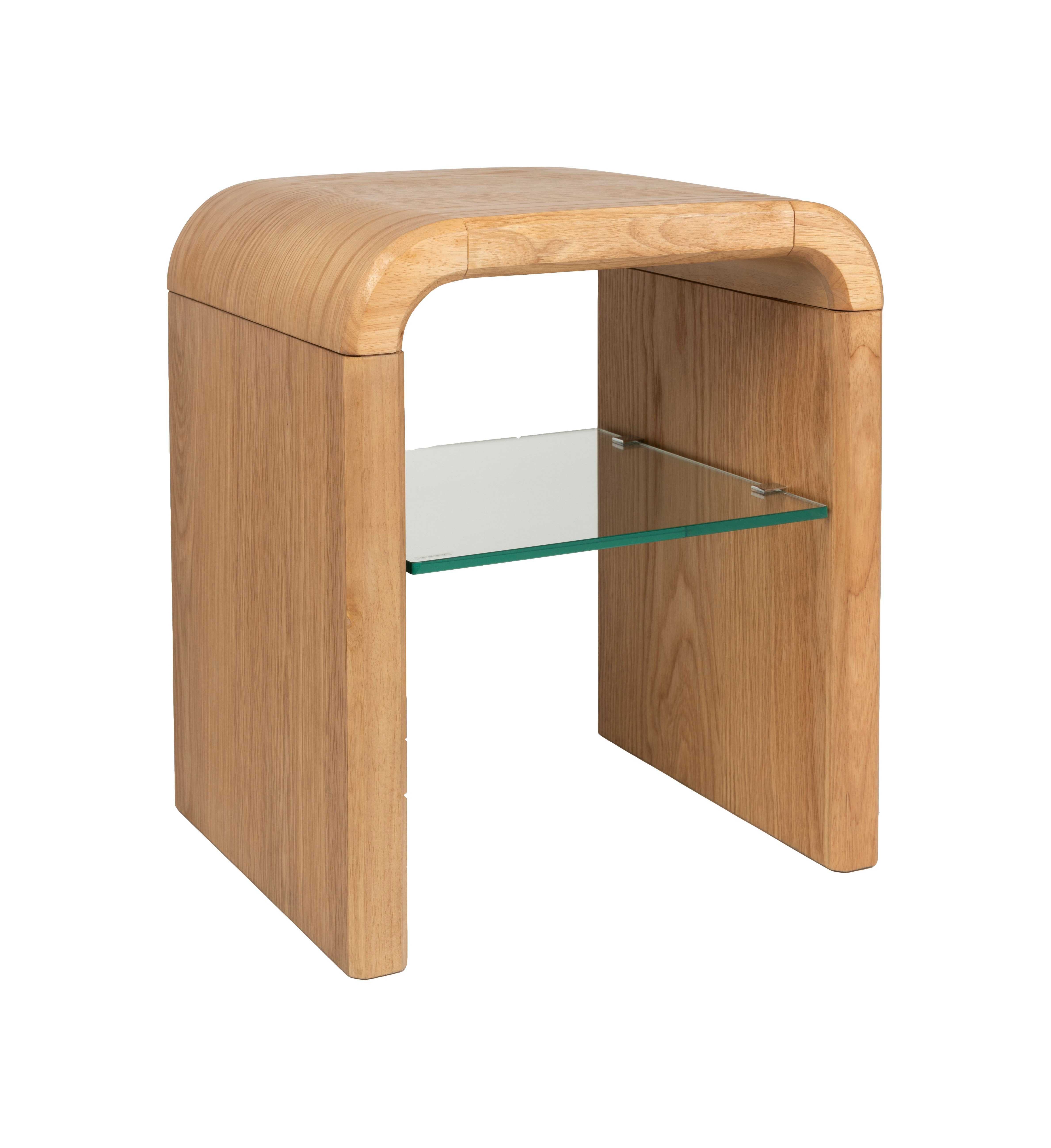 Zuiver Bijzettafel Brave Eiken en rubberhout, 50 x 42cm - Naturel - 8718548076471