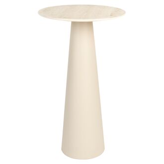 ZILT Ronde Bijzettafel Armanda Keramiek, 70cm hoog - Beige - 9509632129826