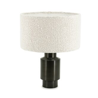 By-Boo Tafellamp Dust Bouclé en metaal, 45cm hoog - Beige - 8720874591054