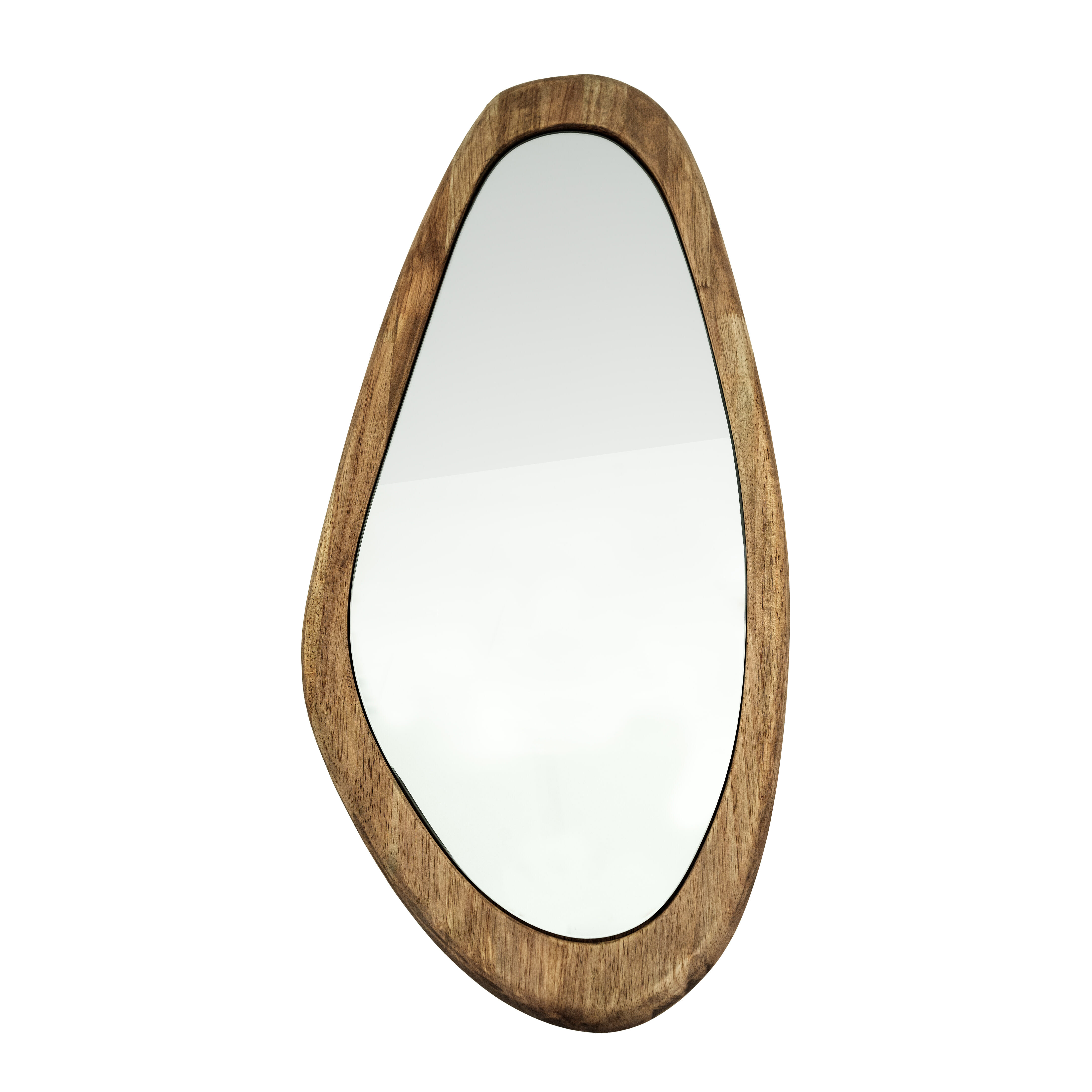 By-Boo Organische Spiegel Laban Hout, 85 x 40cm - Natuurlijk - Japandi - 8720874591238