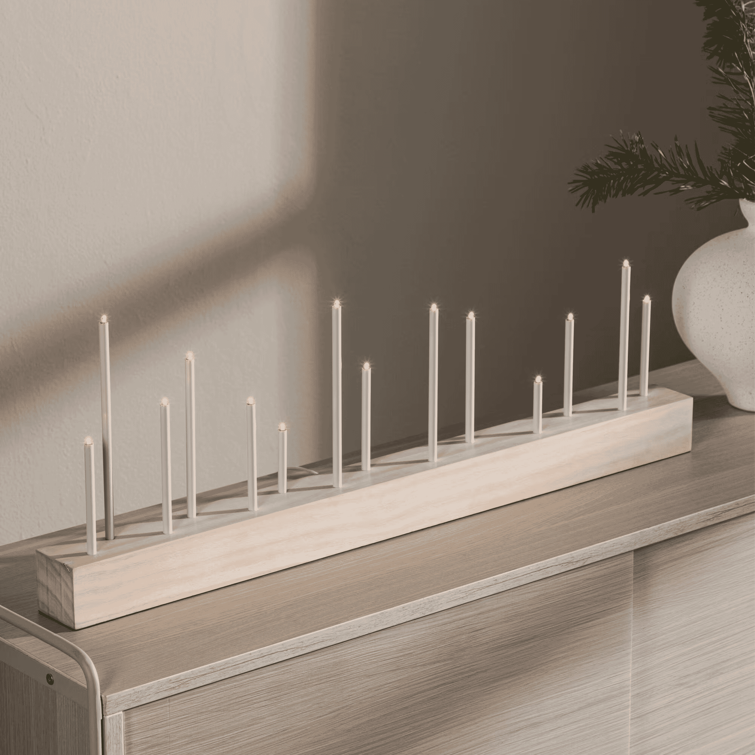 Nohr Kaarshouder/Tafellamp Sequita - Whitewash - 7340220829467