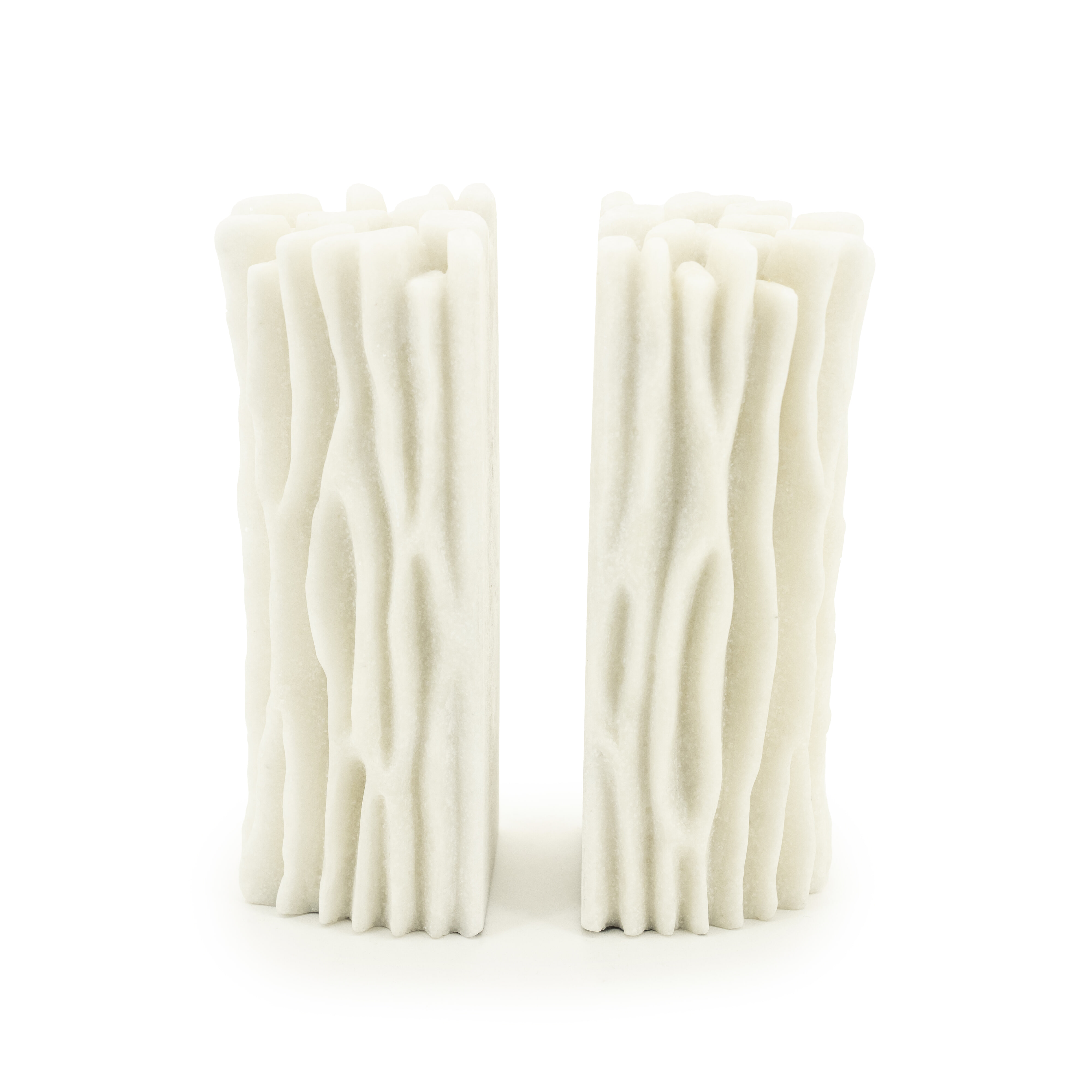 By-Boo Boekenstandaard Daria Resin - Wit - 8720874593843