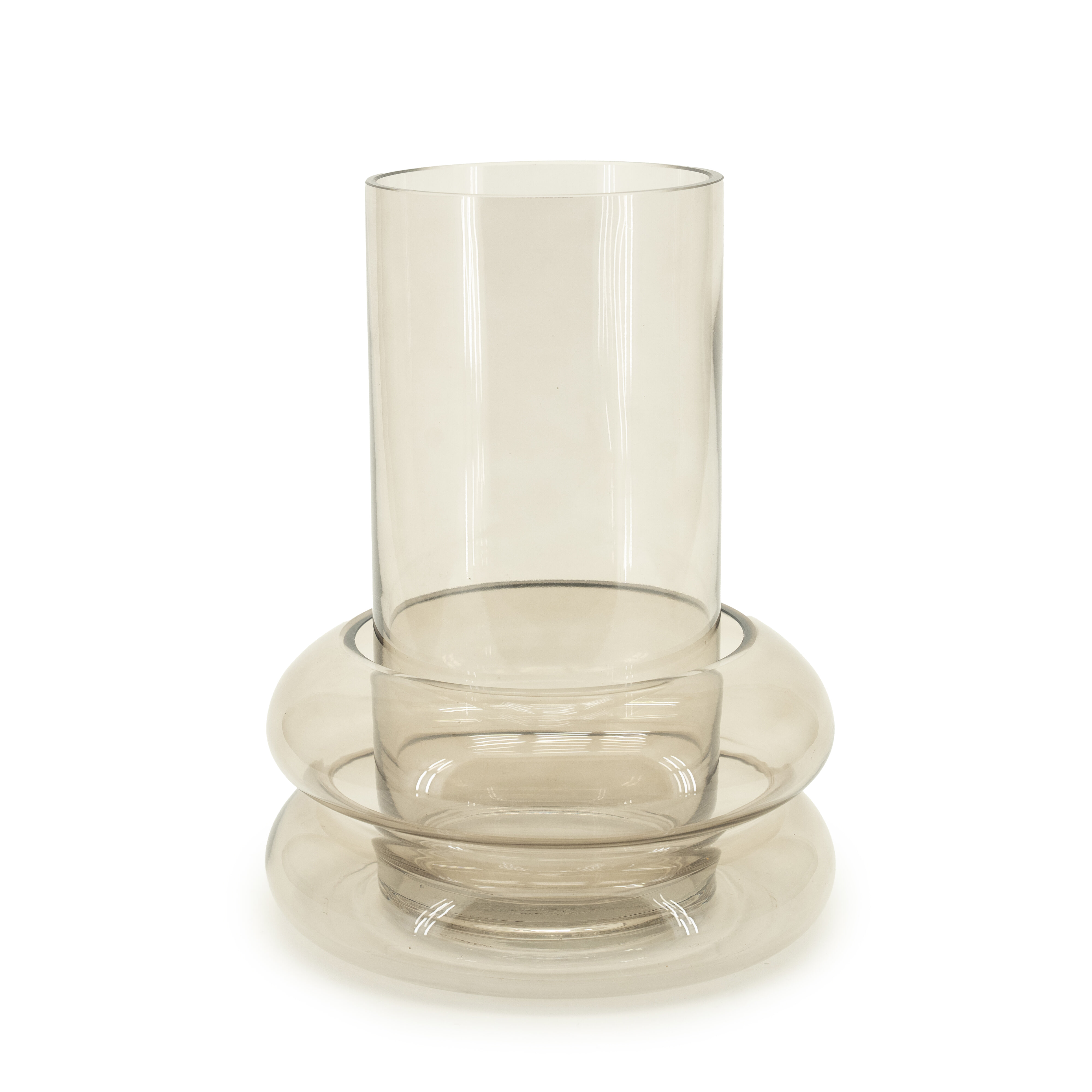 By-Boo Vaas Chunky Glas - Beige - 8720874593850