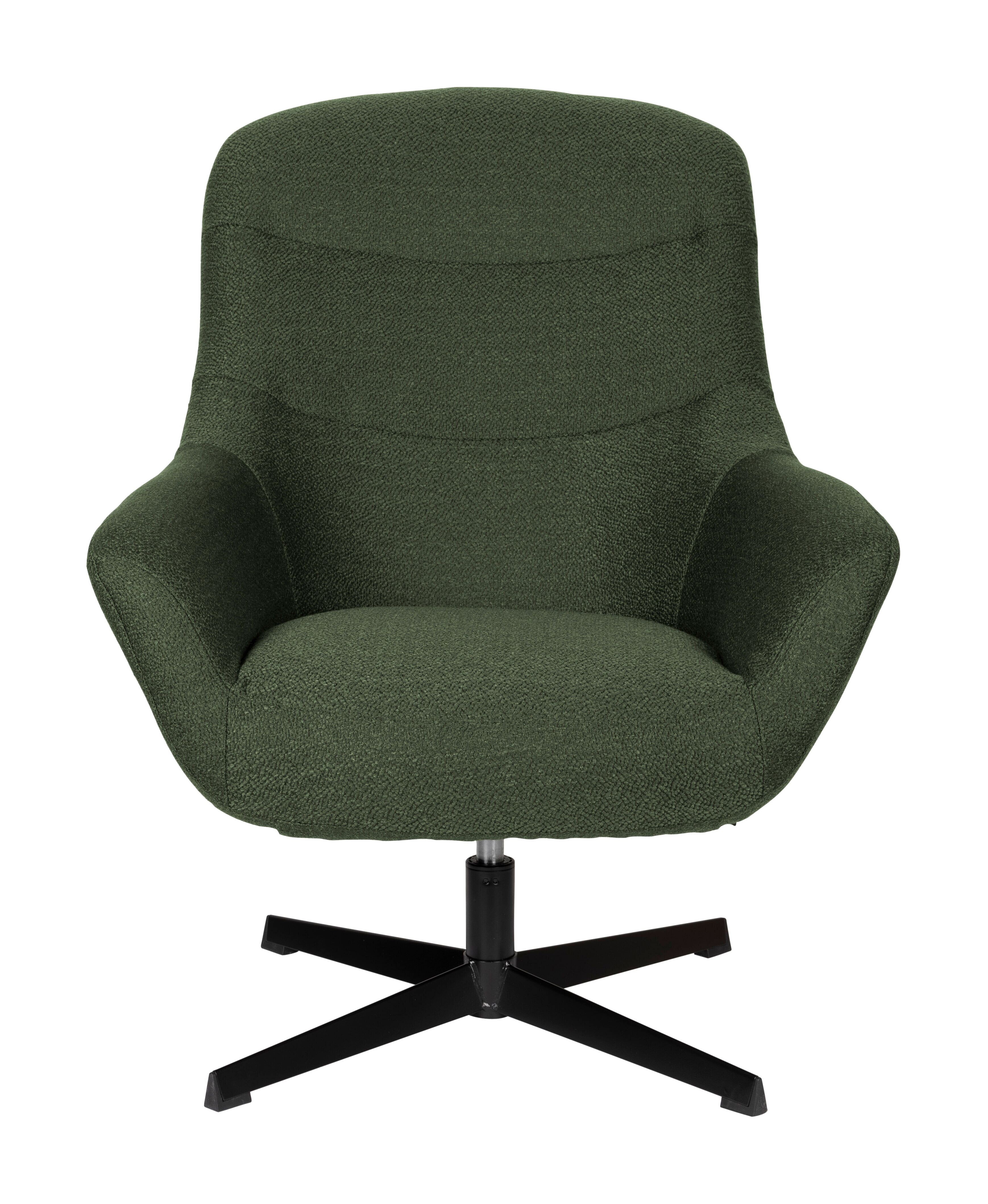 ZILT Draaibare Fauteuil Yaki Bouclé - Groen - 9505913685937
