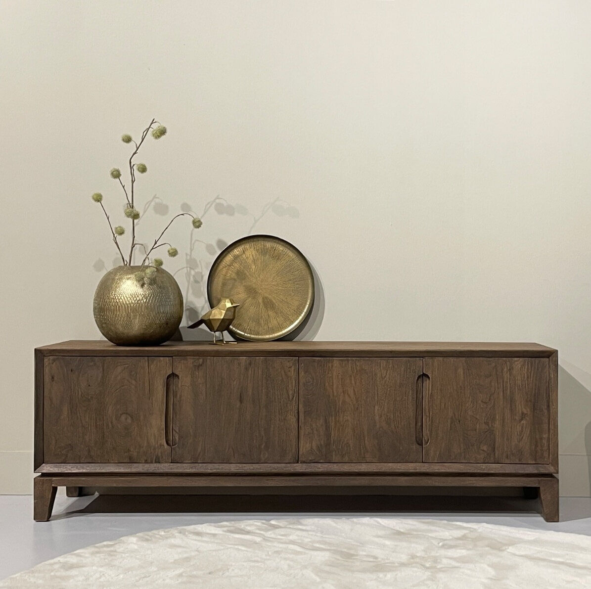 Livingfurn TV-meubel Cortez Mangohout, 170cm - Bruin - 7439613584516