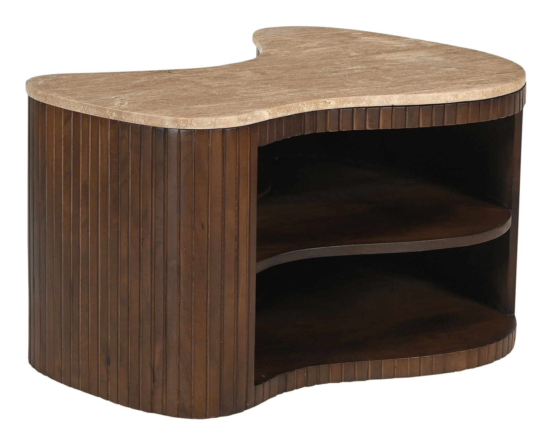 Artistiq Organische Salontafel Hau Mangohout, 60 x 40cm - Bruin - 4055195146275
