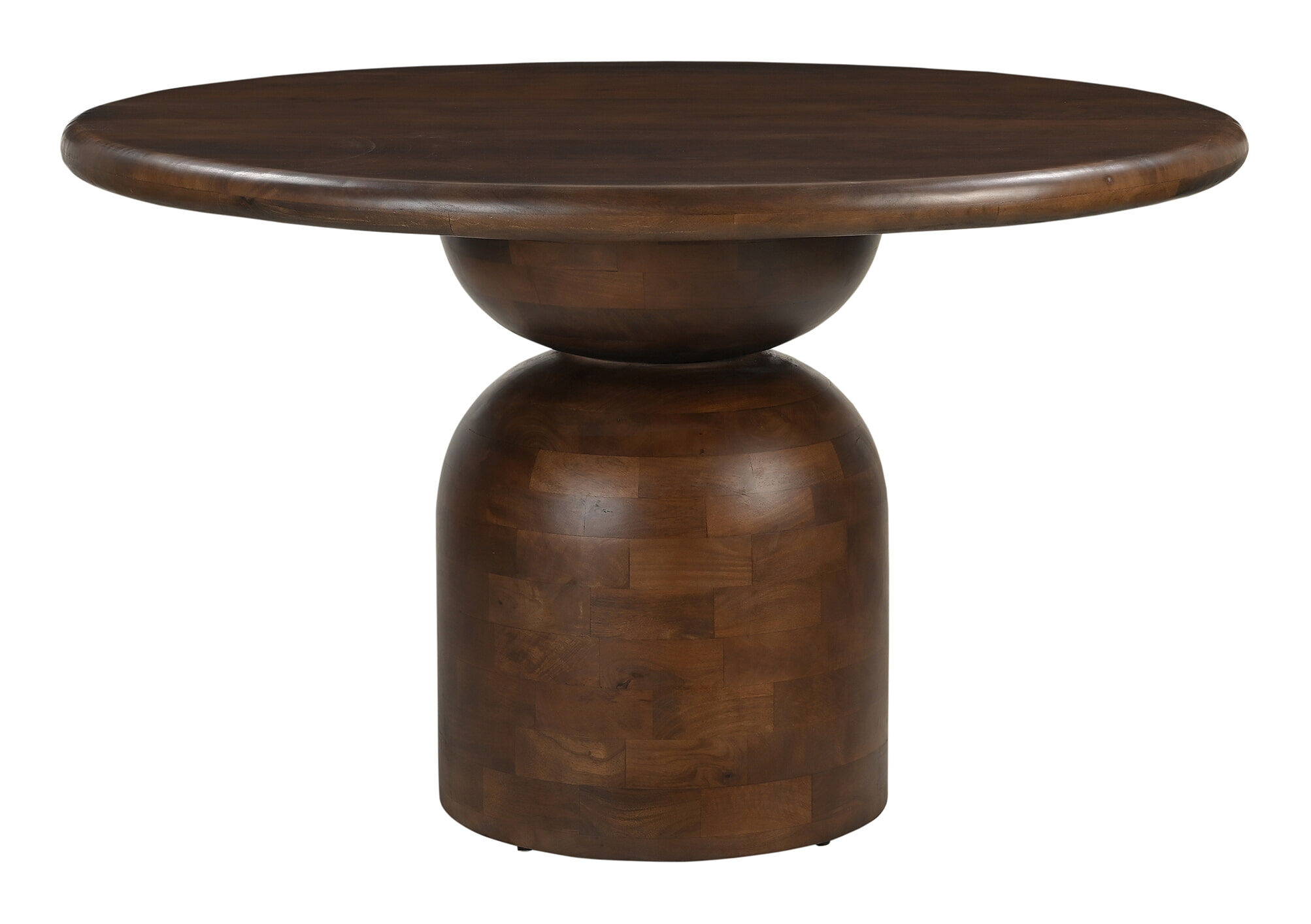 Artistiq Ronde Eettafel Chinedu Mangohout, 130cm - Bruin - 4055195146336