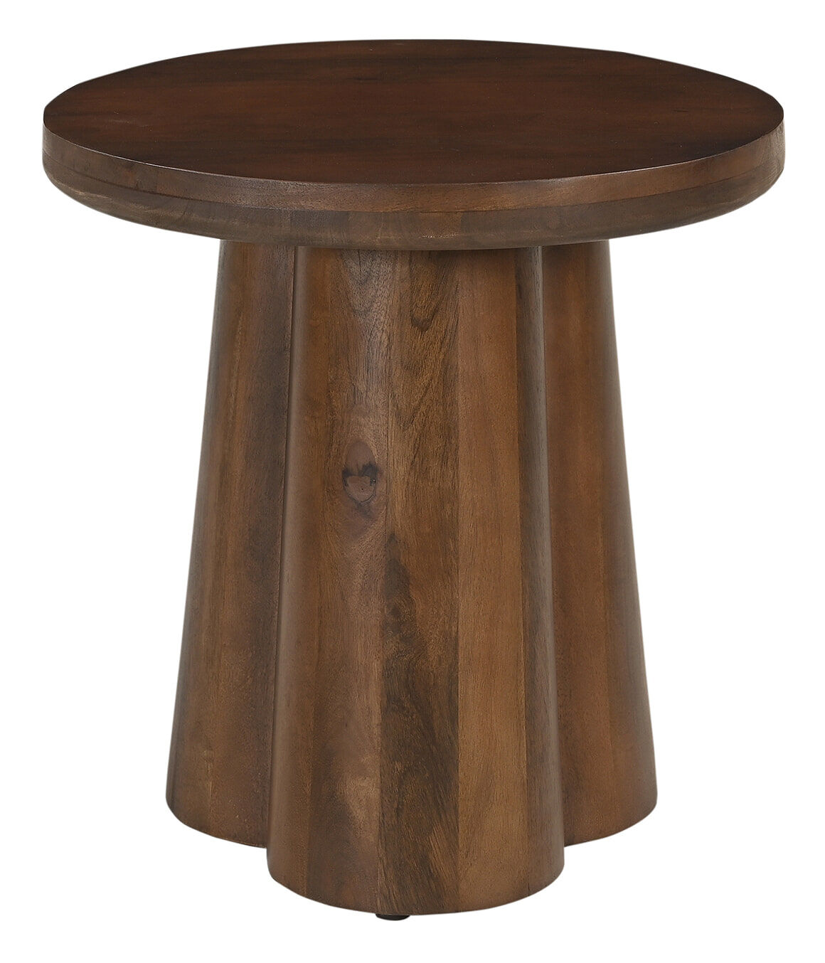 Artistiq Ronde Bijzettafel Effrey Mangohout, 50cm - Bruin - 4055195146459