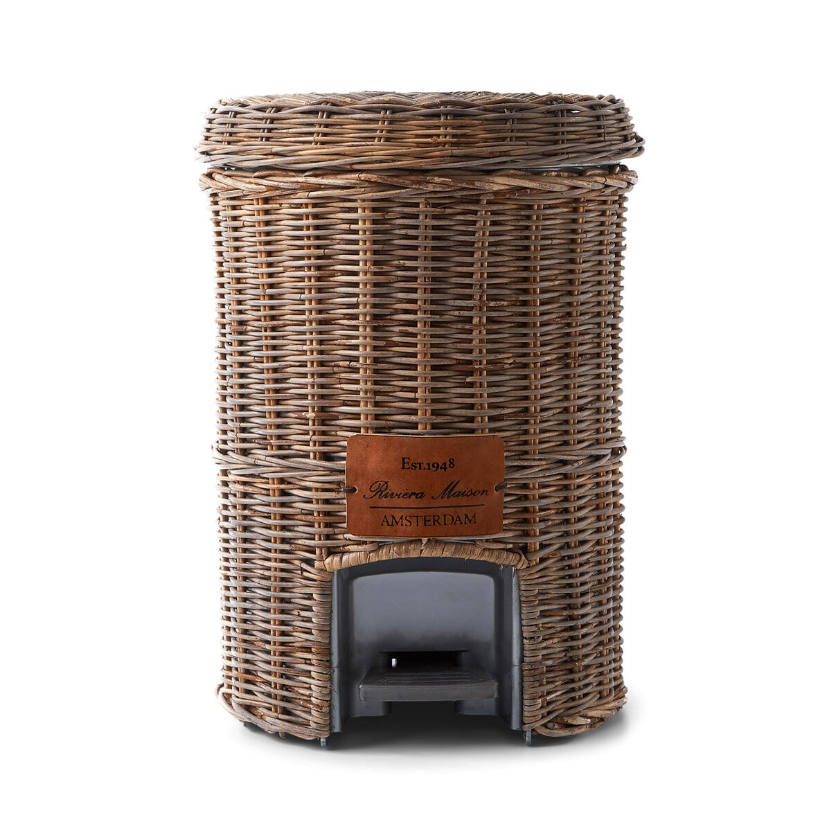 Rivièra Maison Prullenbak Rustic Rattan Classic Rattan - Bruin - 8718056554386
