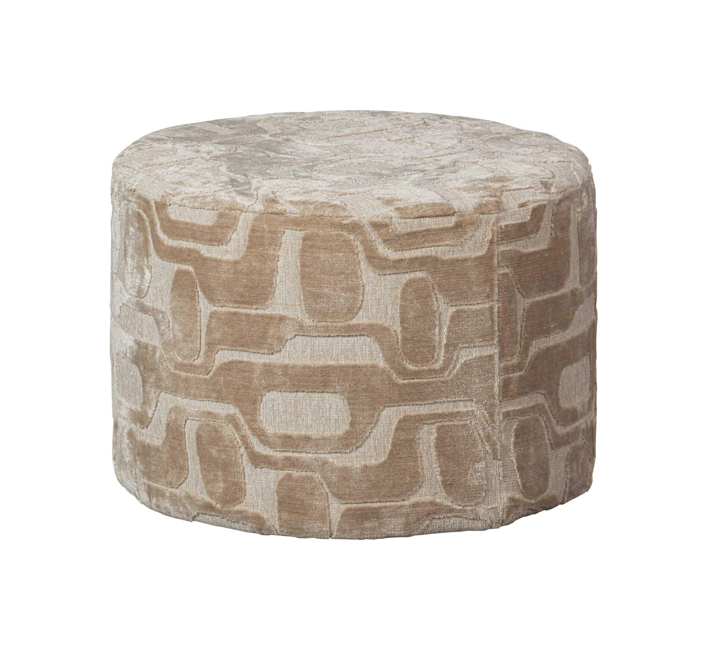 WOOOD Poef Yago 60cm - Naturel - Exclusive - 8714713192670