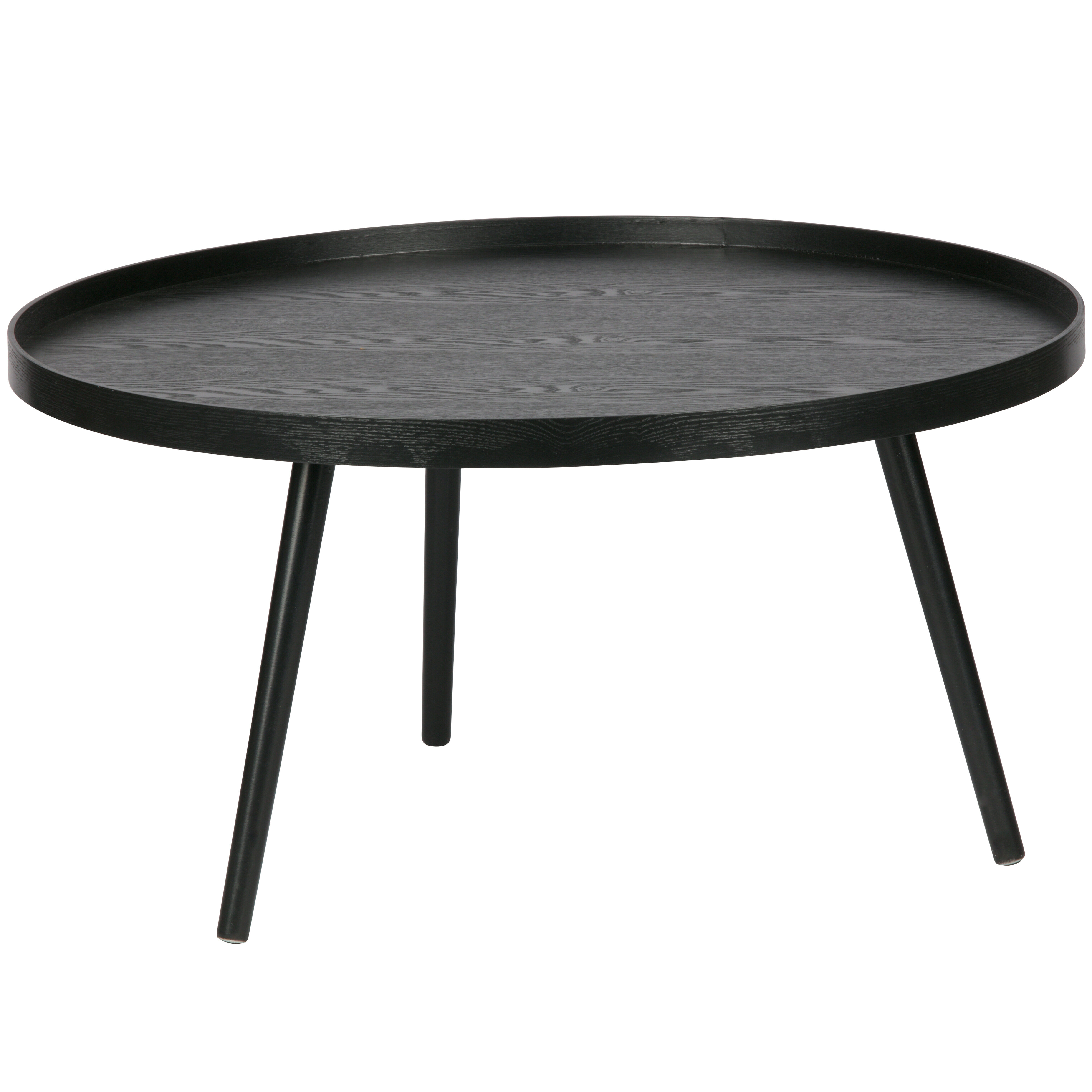 WOOOD Ronde Bijzettafel Mesa 78cm - Zwart - 8714713239658