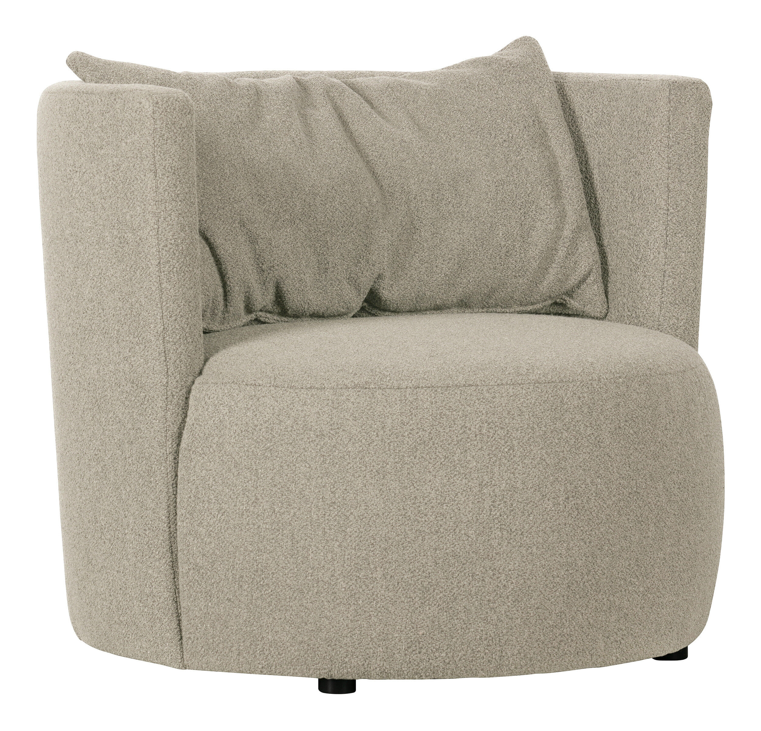 vtwonen Fauteuil Explore Bouclé - Naturel - 8714713119240