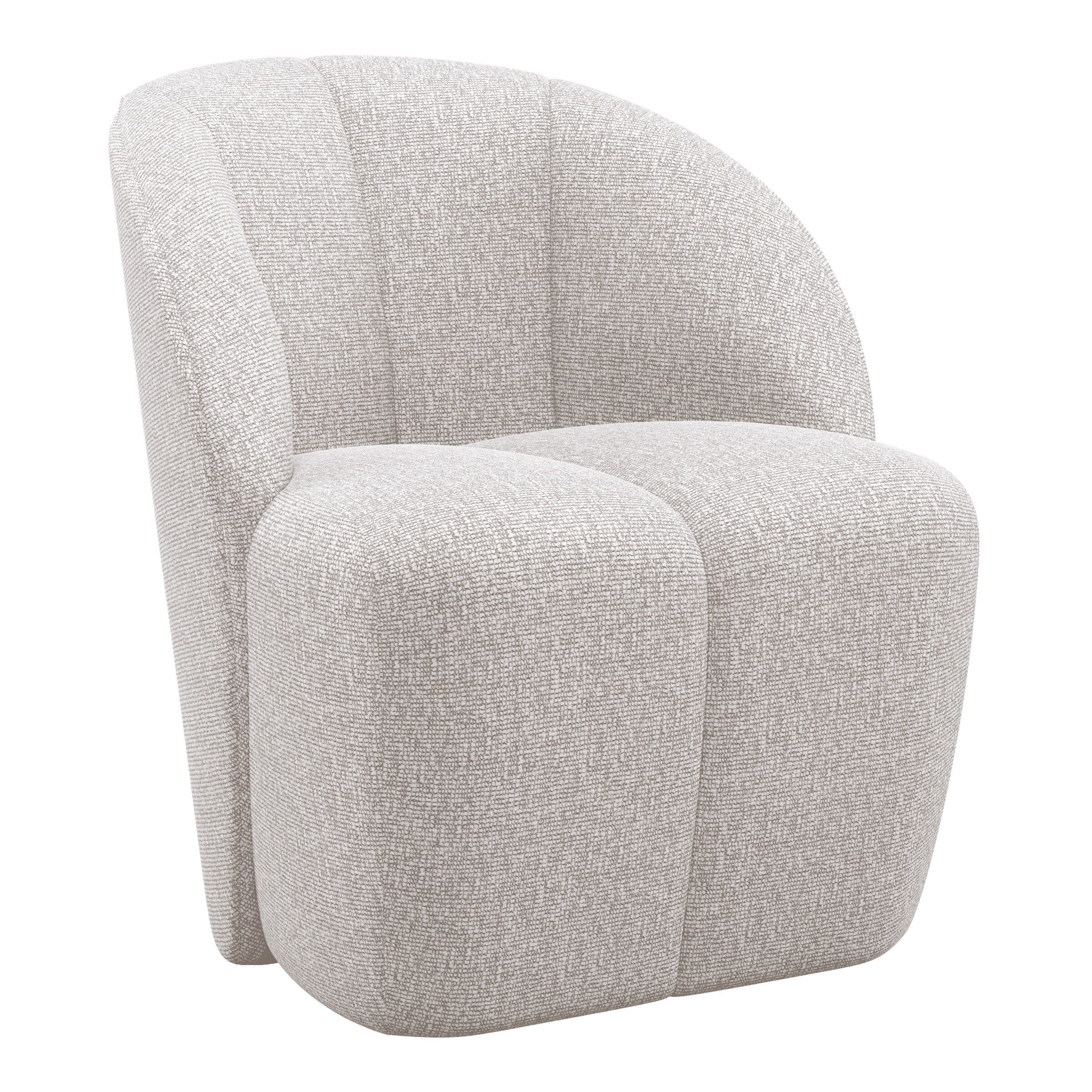 WOOOD Draaifauteuil Mojo Bouclé - Ecru - 8714713228782