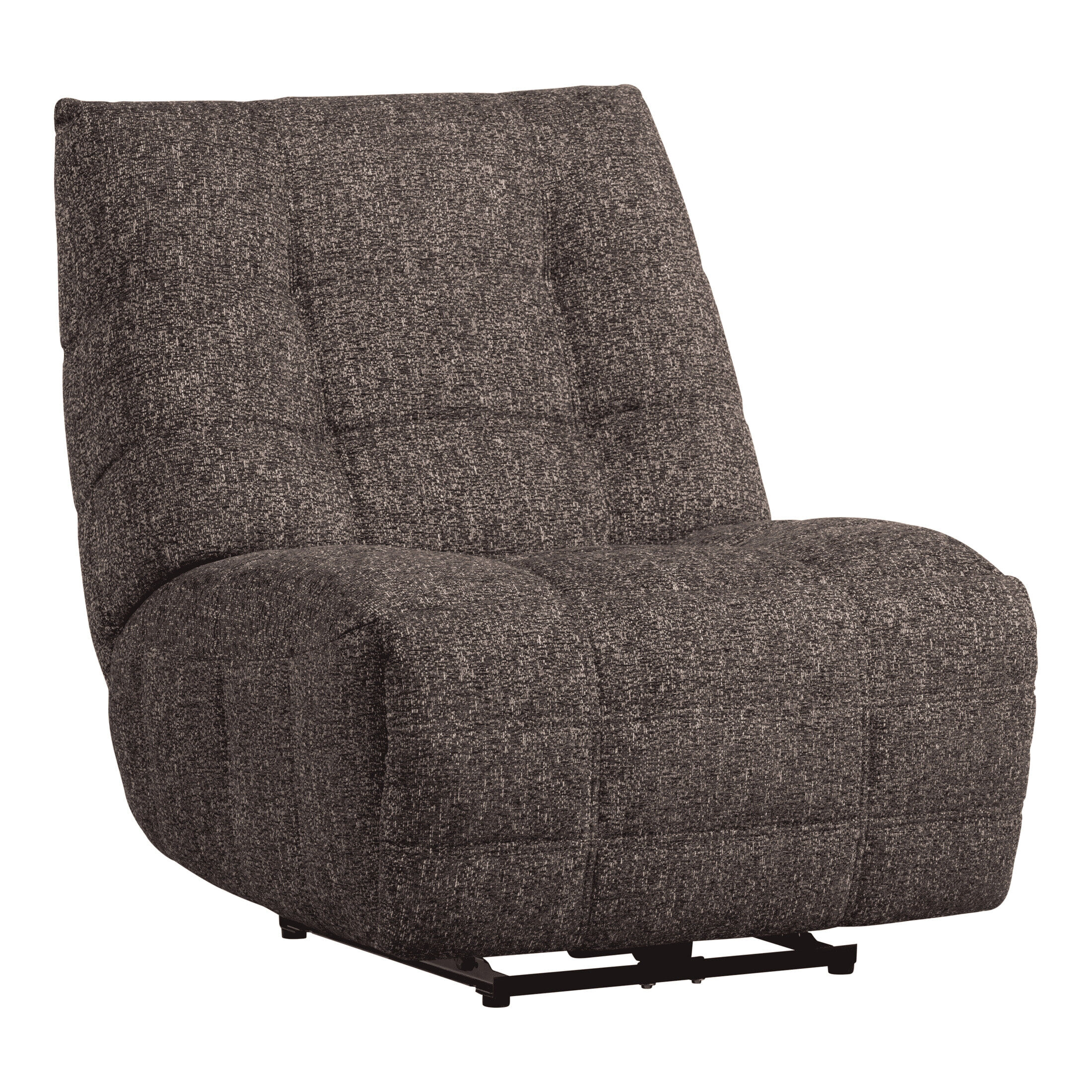 WOOOD Relaxfauteuil Hein Geweven stof - Antraciet/Bruin - 8714713223619