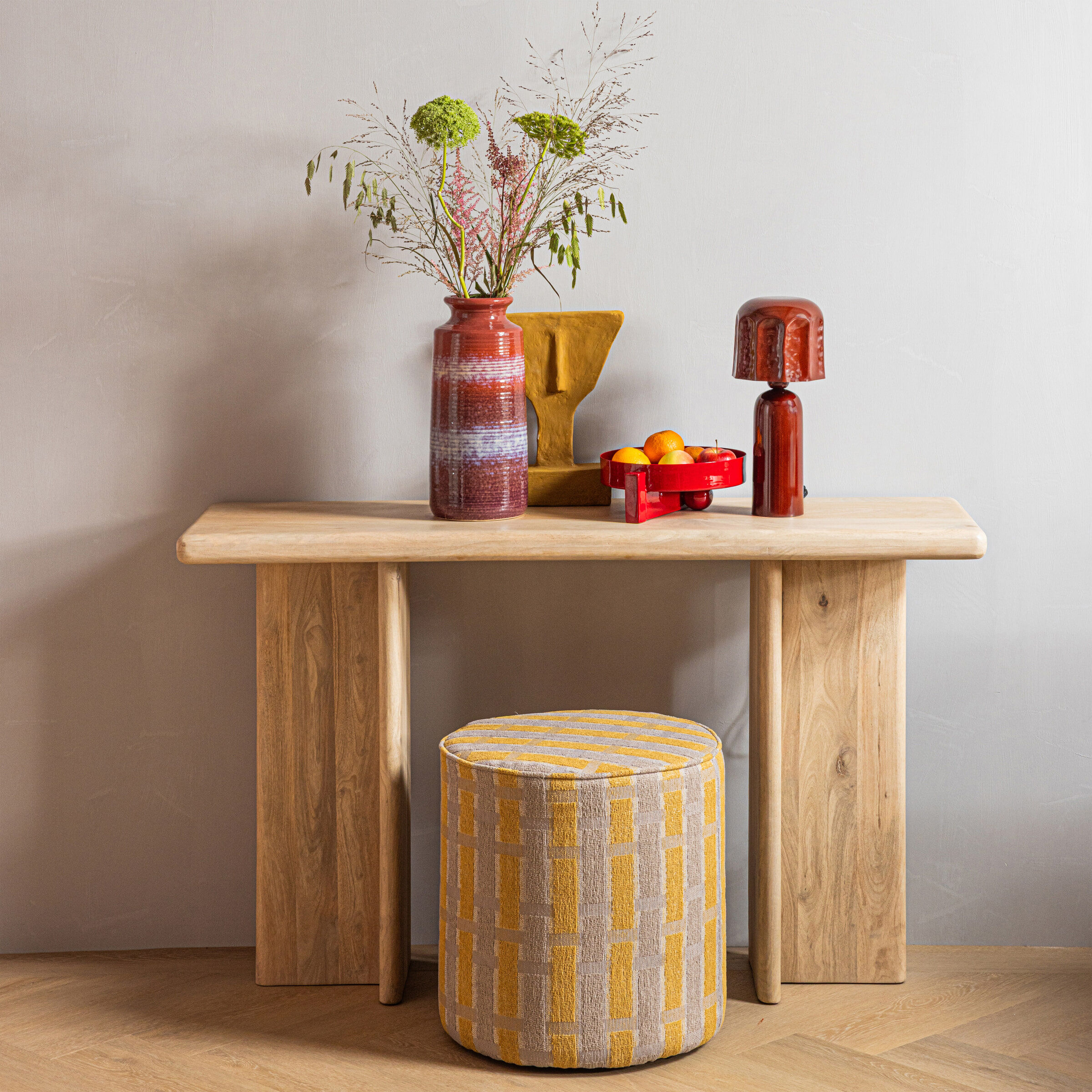 WOOOD Sidetable Ato Mangohout, 135cm - Naturel - 8714713247301