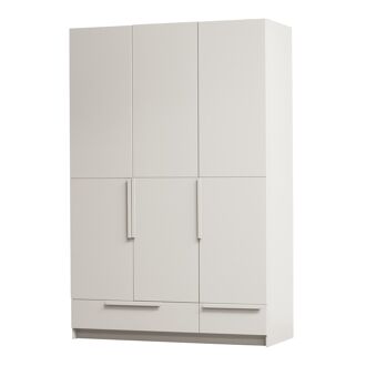 WOOOD Kledingkast Pure Grenenhout, 3-deurs - Dust - 8714713190409