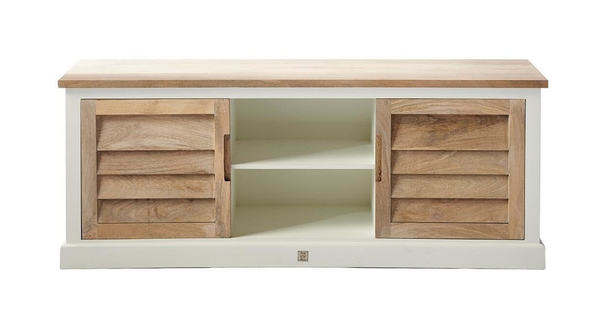 Rivièra Maison TV-meubel Pacifica 165cm - Hout,Wit - 8718056598311