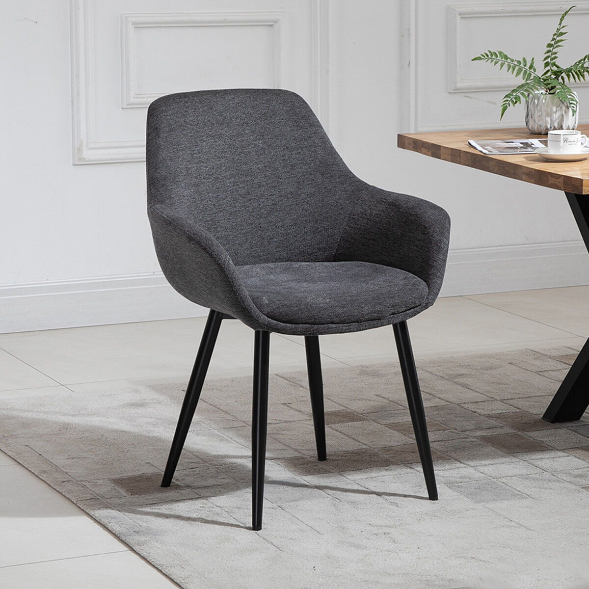 Artistiq Eetkamerstoel Matteo - antraciet - 4251744808995