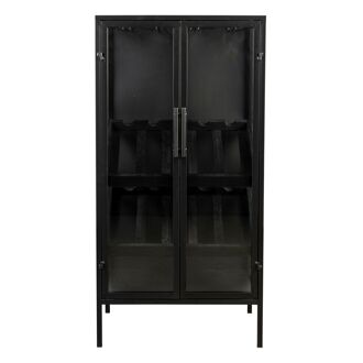 ZILT Wijnkast Erickson Voor 10 flessen, 103 x 52cm - Zwart - 9507112169171
